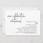 我々のお祝いは続結婚き、の駆け落ちパーティー 招待状 (正面)