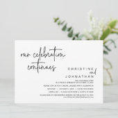 我々のお祝いは続結婚き、の駆け落ちパーティー 招待状 (スタンド正面)