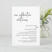 我々のお祝いは続結婚き、の駆け落ちパーティー 招待状 (スタンド正面)