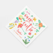 我々のかわいこちゃんは…フローラ子供の誕生日パーティー スタンダードランチョンナプキン (角)