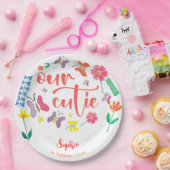 我々のかわいこちゃんは…フローラ子供の誕生日パーティー ペーパープレート (パーティー)