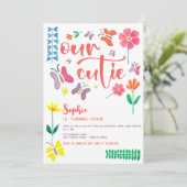 我々のかわいこちゃんは…フローラ子供の誕生日パーティー 招待状 (スタンド正面)