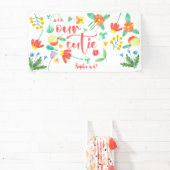 我々のかわいこちゃんは…フローラ子供の誕生日パーティー 横断幕 (インサイチュ)