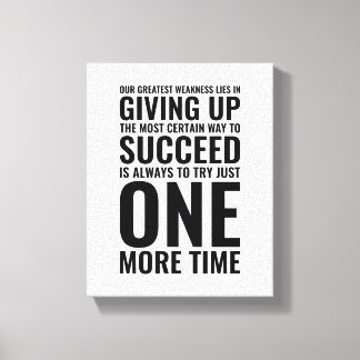 我々のもっとも偉大弱点 |やる気を起こさせる引用文 キャンバスプリント
