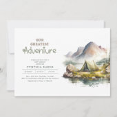 我々のアドバもっとも偉大ントランズワイルドベビーシャワー 招待状 (正面)