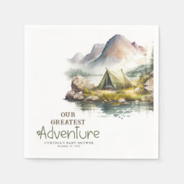 我々のアドベもっとも偉大ントワイルド自然をテーマにした スタンダードカクテルナプキン