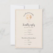 我々のアドベンチャーワールドグローブマップトラベルテーマ結婚ズ 出欠カード (正面)