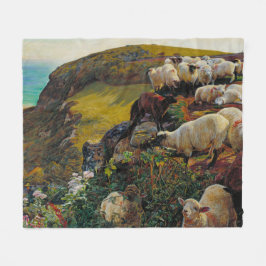 我々のイギリスの沿岸か牧羊のウィリアム・ホルマン フリースブランケット