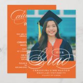 我々のエレガント脚本を卒業した |卒業招待状 招待状 (正面/裏面)