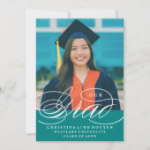 我々のエレガント脚本を卒業した |卒業招待状 招待状 (正面)