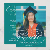 我々のエレガント脚本を卒業した |卒業招待状 招待状 (正面/裏面)