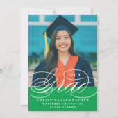 我々のエレガント脚本を卒業した |卒業招待状 招待状 (正面)