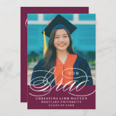 我々のエレガント脚本を卒業した |卒業招待状 招待状 (正面/裏面)