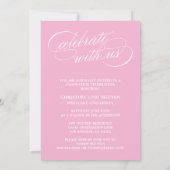 我々のエレガント脚本を卒業した |卒業招待状 招待状 (裏面)