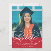 我々のエレガント脚本を卒業した |卒業招待状 招待状 (正面)