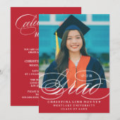 我々のエレガント脚本を卒業した |卒業招待状 招待状 (正面/裏面)