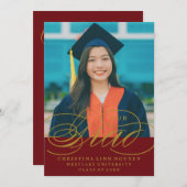 我々のエレガント脚本を卒業した |卒業招待状 招待状 (正面/裏面)