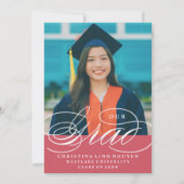 我々のエレガント脚本を卒業した |卒業招待状 招待状 (正面)