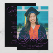 我々のエレガント脚本を卒業した |卒業招待状 招待状 (正面/裏面)