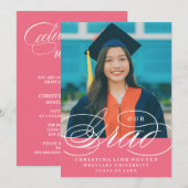 我々のエレガント脚本を卒業した |卒業招待状 招待状 (正面/裏面)