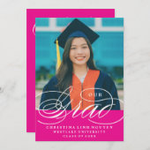 我々のエレガント脚本を卒業した |卒業招待状 招待状 (正面/裏面)