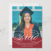 我々のエレガント脚本を卒業した |卒業招待状 招待状 (正面)