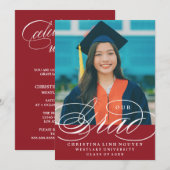 我々のエレガント脚本を卒業した |卒業招待状 招待状 (正面/裏面)