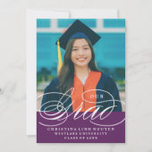 我々のエレガント脚本を卒業した |卒業招待状 招待状 (正面)