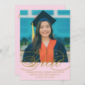 我々のエレガント脚本を卒業した |卒業招待状 招待状 (正面/裏面)