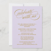 我々のエレガント脚本を卒業した |卒業招待状 招待状 (裏面)