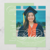 我々のエレガント脚本を卒業した |卒業招待状 招待状 (正面/裏面)