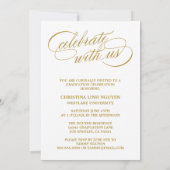 我々のエレガント脚本を卒業した |卒業招待状 招待状 (裏面)