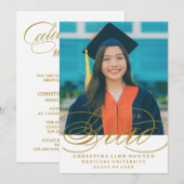 我々のエレガント脚本を卒業した |卒業招待状 招待状 (正面/裏面)