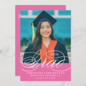 我々のエレガント脚本を卒業した |卒業招待状 招待状 (正面/裏面)