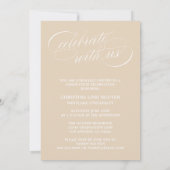 我々のエレガント脚本を卒業した |卒業招待状 招待状 (裏面)