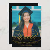 我々のエレガント脚本を卒業した |卒業招待状 招待状 (正面/裏面)