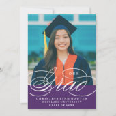 我々のエレガント脚本を卒業した |卒業招待状 招待状 (正面)