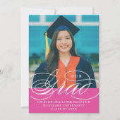 我々のエレガント脚本を卒業した |卒業招待状 招待状 (正面)