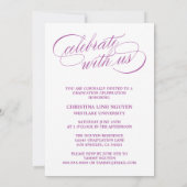 我々のエレガント脚本を卒業した |卒業招待状 招待状 (裏面)