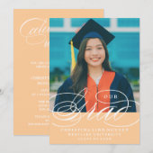 我々のエレガント脚本を卒業した |卒業招待状 招待状 (正面/裏面)