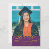 我々のエレガント脚本を卒業した |卒業招待状 招待状 (正面)