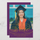 我々のエレガント脚本を卒業した |卒業招待状 招待状 (正面/裏面)