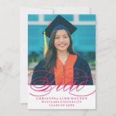 我々のエレガント脚本を卒業した |卒業招待状 招待状 (正面)