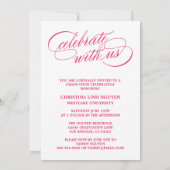 我々のエレガント脚本を卒業した |卒業招待状 招待状 (裏面)