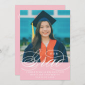 我々のエレガント脚本を卒業した |卒業招待状 招待状 (正面/裏面)