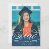 我々のエレガント脚本を卒業した |卒業招待状 招待状 (正面)