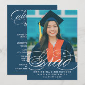 我々のエレガント脚本を卒業した |卒業招待状 招待状 (正面/裏面)