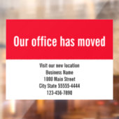 我々のオフィスは赤白の動く発表を動かした ウィンドウサイン (シート2)