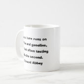 我々のカルチャー走オンコーヒー引用文文字 コーヒーマグカップ (正面左)