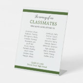 我々のクラスメートの敬意を表す懇親会の記憶に緑 台座サイン (正面)
